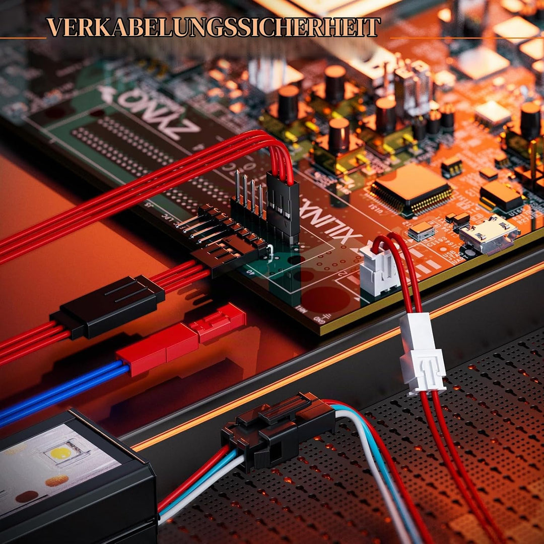 PEBA Crimpzange JST Stecker Set - 19 Arten 2,5 mm JST-XH &amp; JST-SM Steckverbinder, JST Crimpkontakten