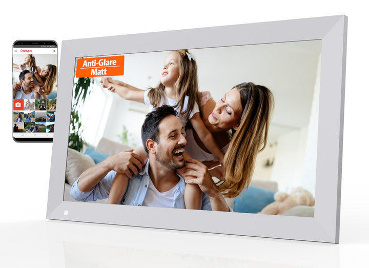 Cytem Digitaler Bilderrahmen 15.6 Zoll mit WLAN & Frameo, Anti-Glare Matt, 64GB Speicher, Bewegungss