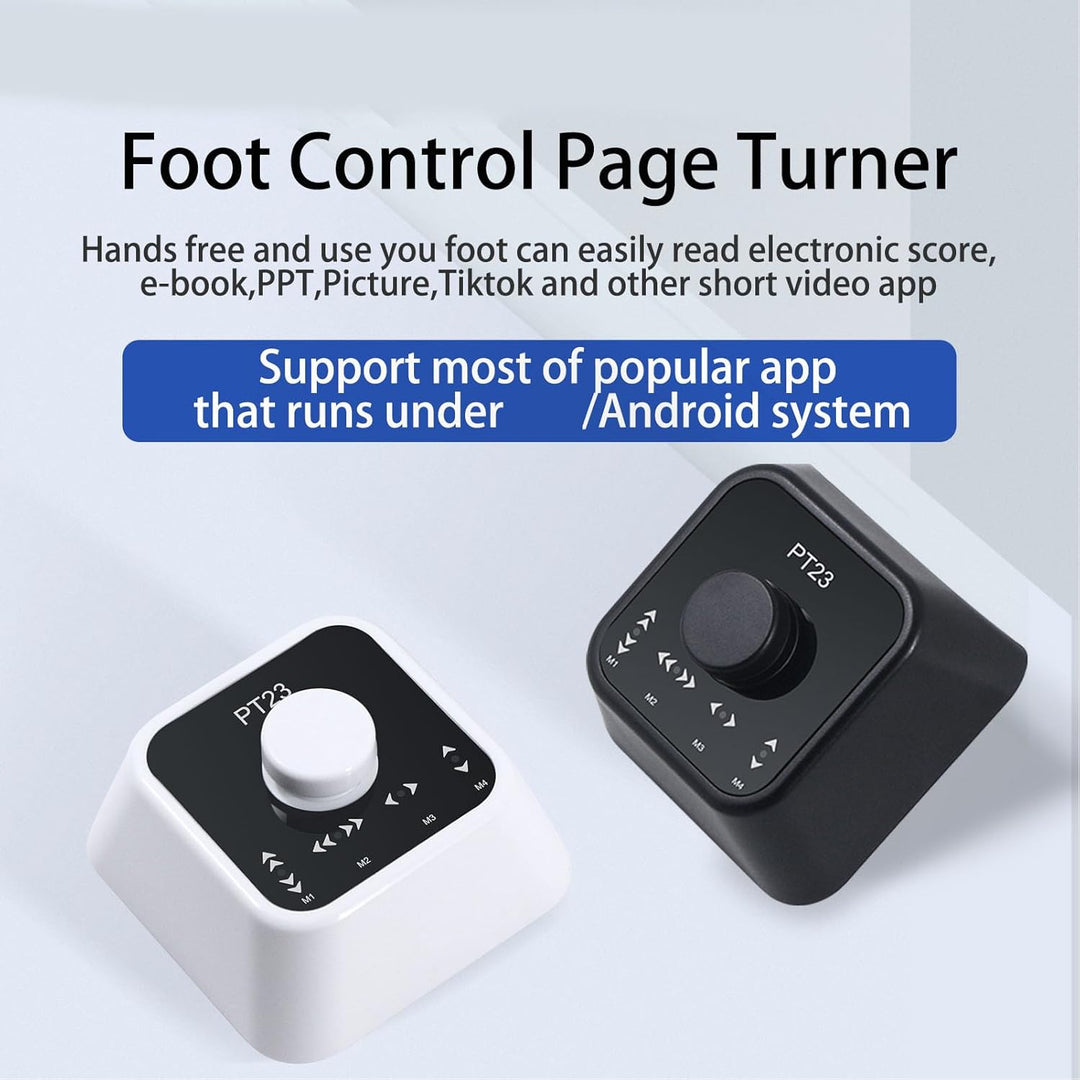 PT23A Anpassbare Programmierbare Tasten, Kabelloser Bluetooth-Seitenwender-Pedalschalter, Multimedia
