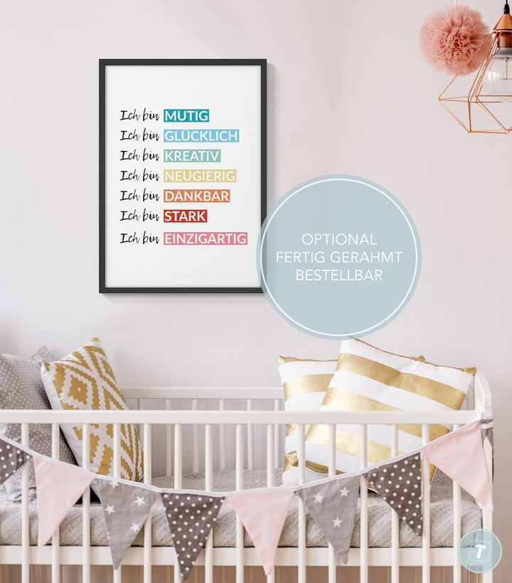 Papierschmiede® Kinderposter in A3, Wanddeko fürs Kinderzimmer, Jungen Mädchen, Wandbilder Dekoratio