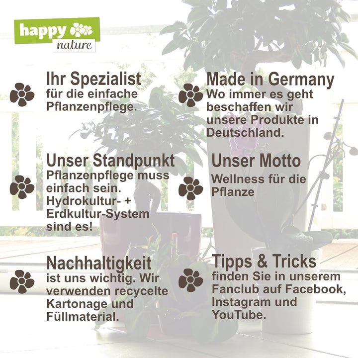 happy nature Set6 6 Keramik Hydro Blumentöpfe Maui anthrazit 13/12 Ø 16 cm H 13,5 cm