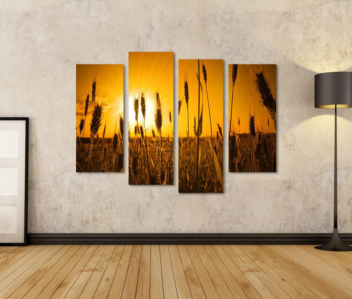 islandburner Bild auf Leinwand sonne landwirtschaft hintergrund brot getreide farbe mais dämmerung o