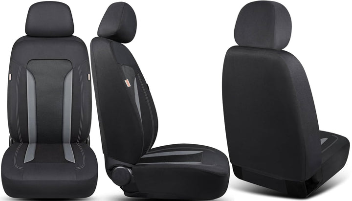 Schonbezüge-Komplettset für Skoda Karoq Bj ab 2017 in Schwarz/Grau FT2