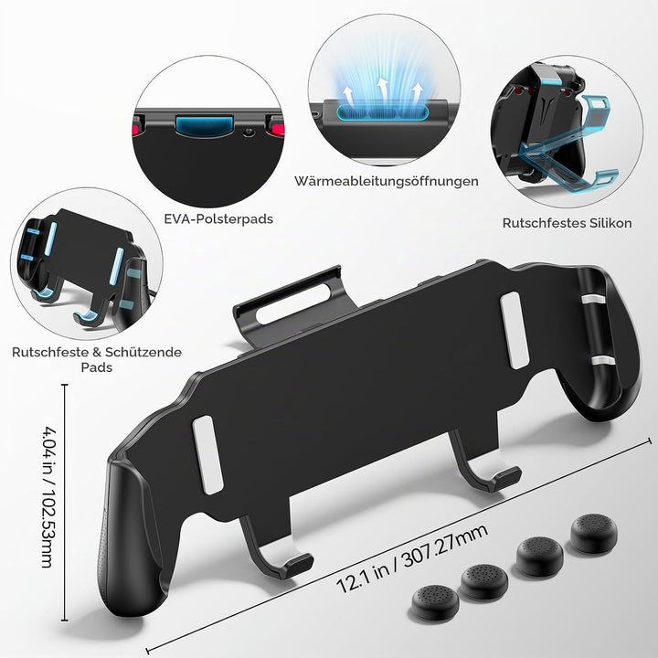 OIVO Switch 2 Grip Case mit verstellbarem Ständer, Ergonomischer Switch 2 Griff kompatibel mit Ninte