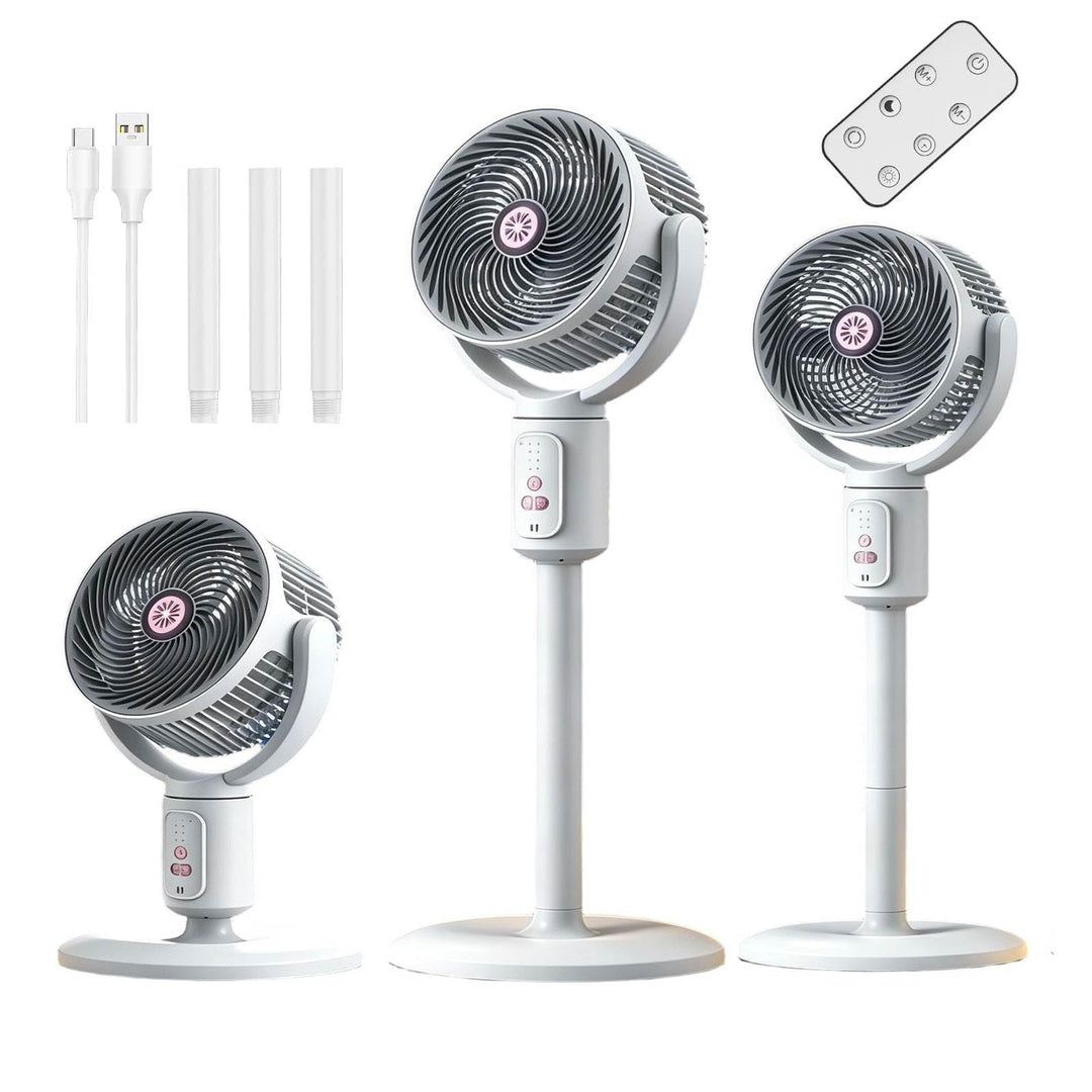 2026 Teleskop-Umwälzventilator, mit Fernbedienung, 5 Geschwindigkeiten, oszillierender Luftbeweger,