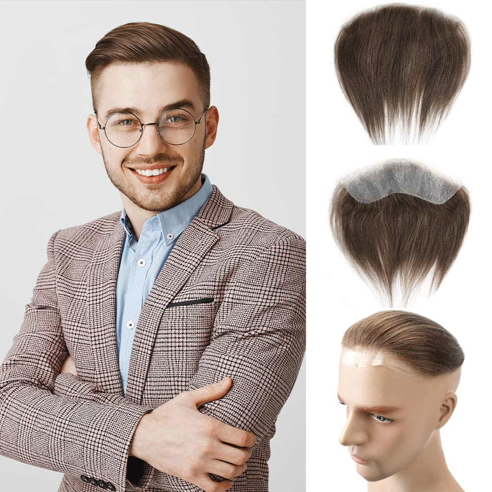 Lordhair Toupet Herren,100% Europäisches Echthaar Herren Toupet Echthaar,V-LOOP Skin Toupet Herren,T