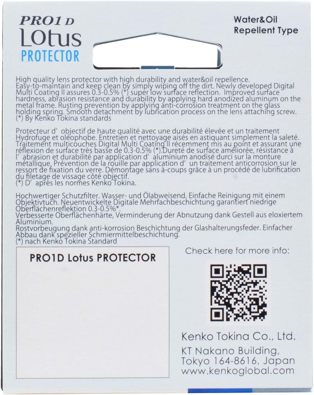 Kenko PRO1D Lotus Protector 72mm, 72mm