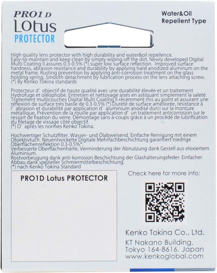 Kenko PRO1D Lotus Protector 72mm, 72mm