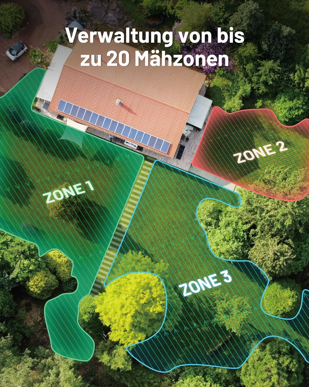 MAMMOTION LUBA mini AWD 800 Mähroboter ohne Begrenzungskabel, NetRTK+Vision, Keine RTK-Antenne erfor