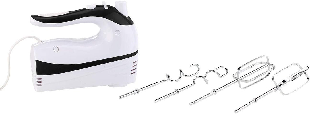 Rosenstein & Söhne Handmixer: Handrührer mit 5 Geschwindigkeiten & Turbo, 4 Haken, bis 500 Watt (Rüh