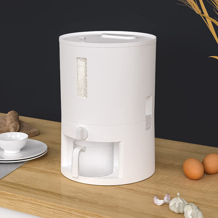 Reisspender 6/10KG Reisvorratsbehälter für Küche Müslispender mit Messbecher Lebensmittelspender für