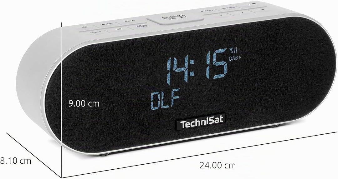TechniSat DIGITRADIO 53 BT – Premium-Stereo-Radiowecker mit USB-Ladefunktion (DAB+, UKW, Uhr-/ Datum
