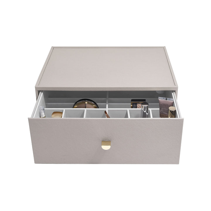 Stackers Taupe Supersize Makeup Deep Drawer, Taupe
