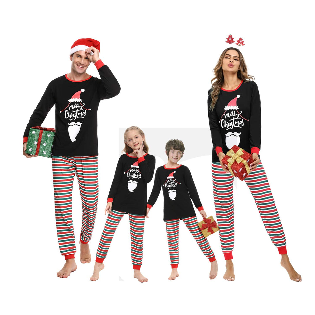 Irevial Damen Irevial Pijamas De Navidad Familia Conjunto, Pijamas Navideños Invierno Manga Larga 2