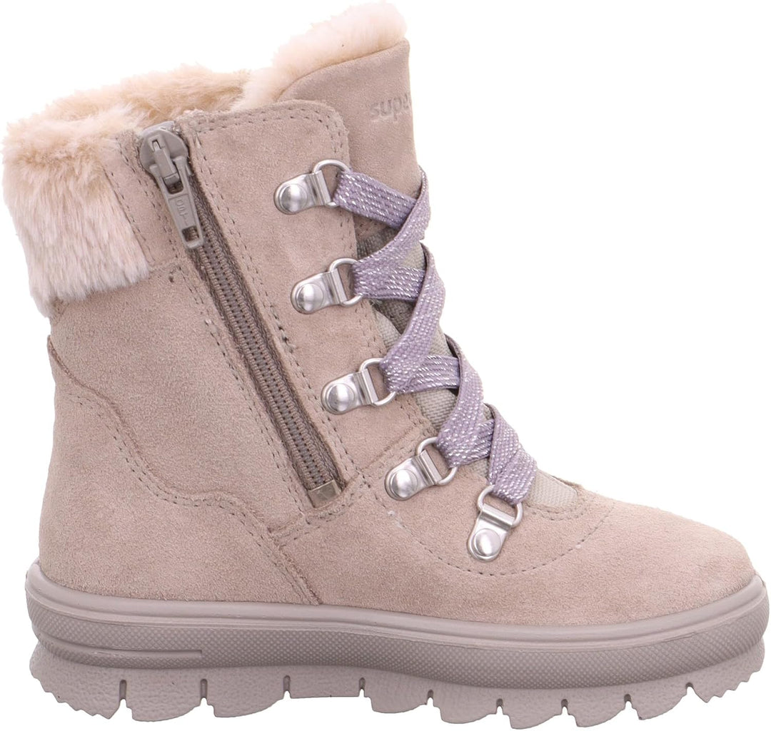 Superfit Mädchen Flavia Warm Gefütterte Gore-tex Schneestiefel 27 EU Beige Lila 4000