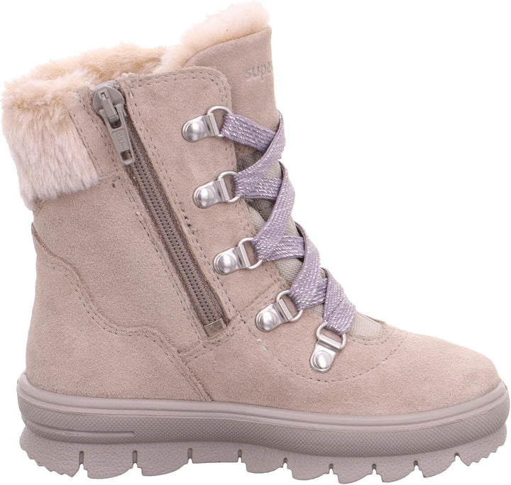 Superfit Mädchen Flavia Warm Gefütterte Gore-tex Schneestiefel 27 EU Beige Lila 4000