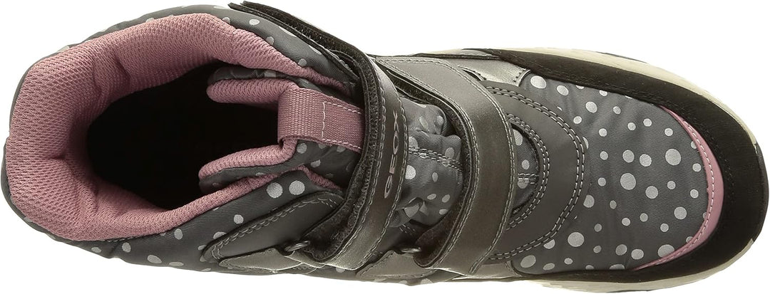 Geox Mädchen J Sentiero Girl B AbAnkle Boot 32 EU Dk Grey Rose, 32 EU Dk Grey Rose