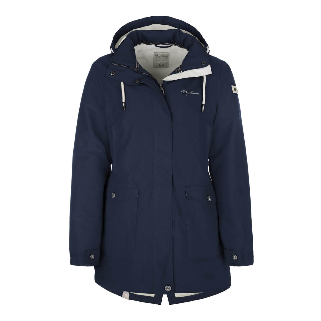 Dry Fashion Damen Funktionsmantel Aarhus gefüttert - Outdoor-Funktionsjacke wind- und wasserdicht, N