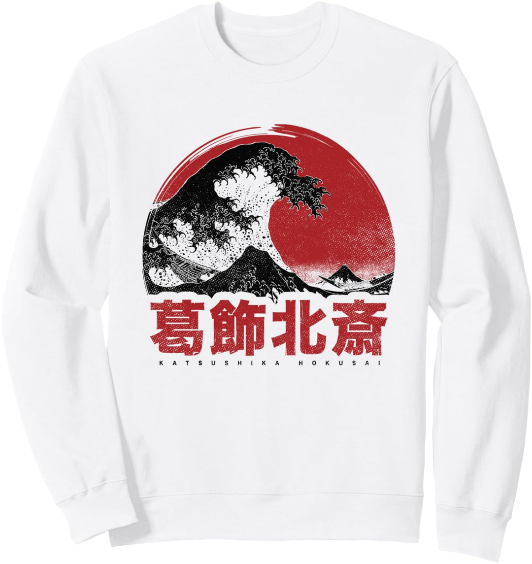 Japanisches Hokusai Japan Die Grosse Welle Vor Kanagawa Sweatshirt