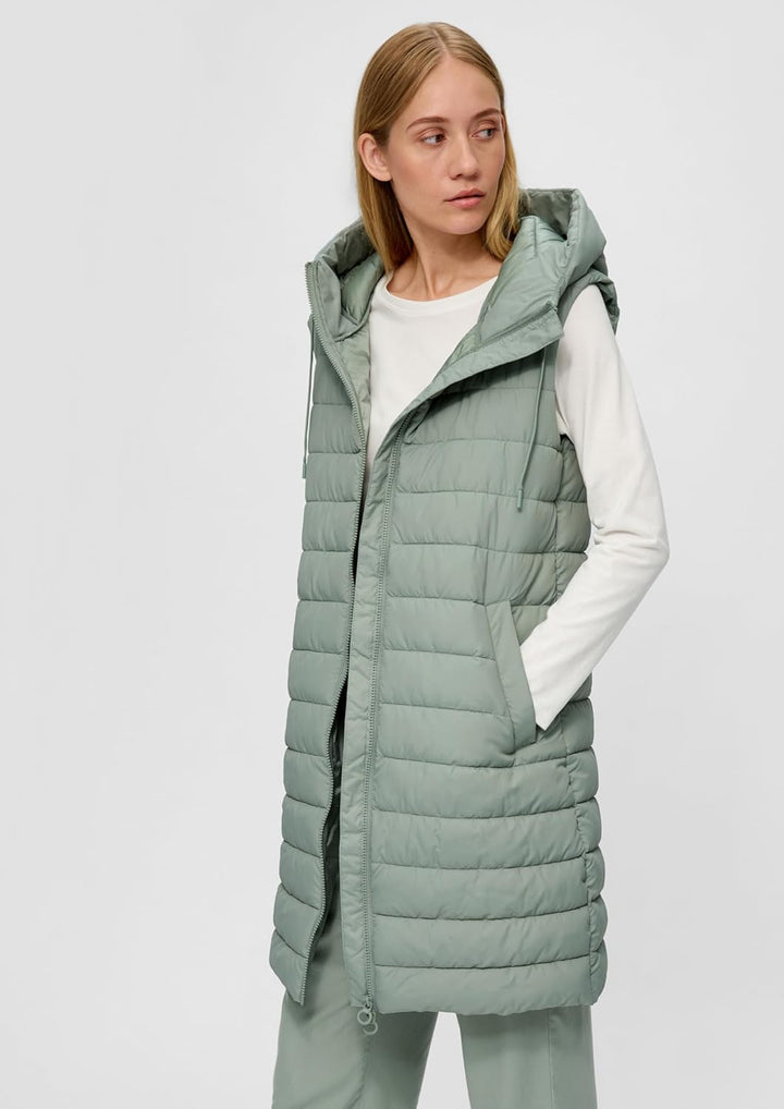 s.Oliver Damen Outdoor Weste 46 Grün, 46 Grün