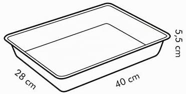 Tescoma Backblech, Schwarz, 40 x 28 cm, 40 x 28 cm