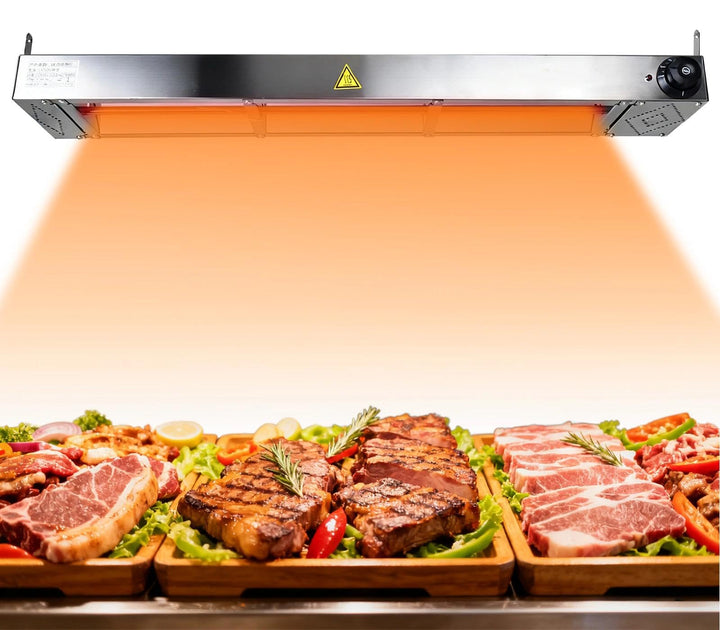 Wärmelampe Küche Gastro, Speisenwärmer Lampe mit Drehknopf-Temperaturregelung, Kommerzielle Gastro W