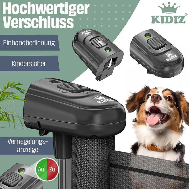 KIDIZ® Treppenschutzgitter Türschutzgitter ausziehbar 0-140CM | kindersicheres Treppengitter für Bab