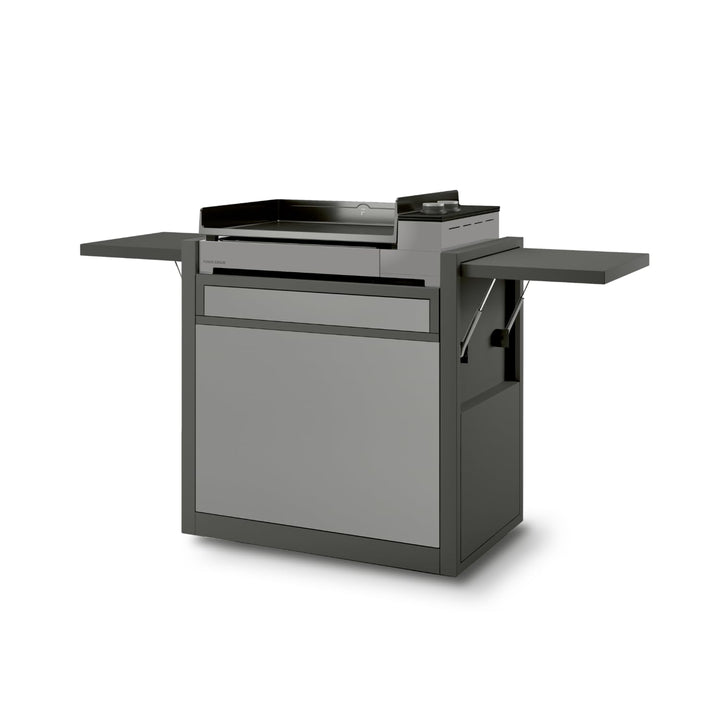 FORGE ADOUR Zubehör Grillplatte Trolley Premium Stahl geschlossen schwarz und hellgrau 60