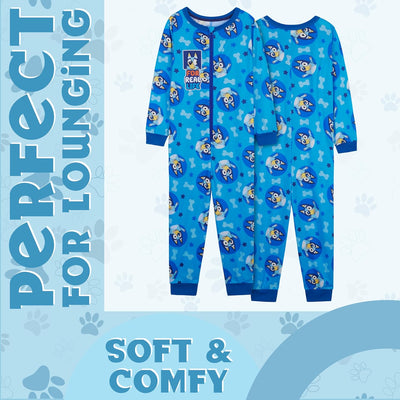 BlueY Mädchen Jumpsuit mit Bündchen an Ärmeln und Knöcheln, Warmer Schlafanzug Kinder, Kinder, 18-24