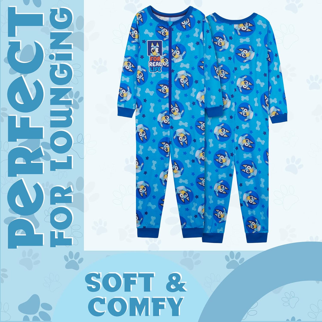 BlueY Mädchen Jumpsuit mit Bündchen an Ärmeln und Knöcheln, Warmer Schlafanzug Kinder, Kinder, 18-24