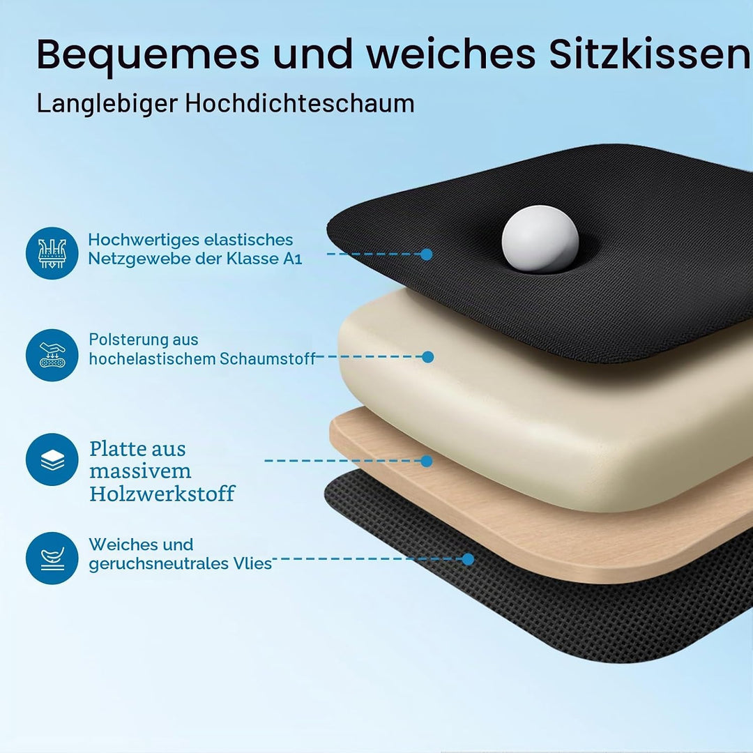 ALFORDSON Ergonomischer Büro-Schreibtischstuhl, Computerstuhl mit dynamischer Lordosenstütze, neigba