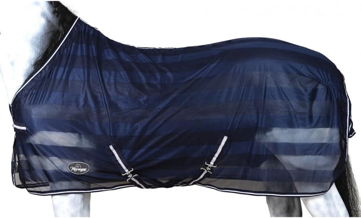 Marengos - Fliegendecke mit Kreuzgurt Economic | Schutz vor Insekten & Plagegeistern | Ekzemerdecke