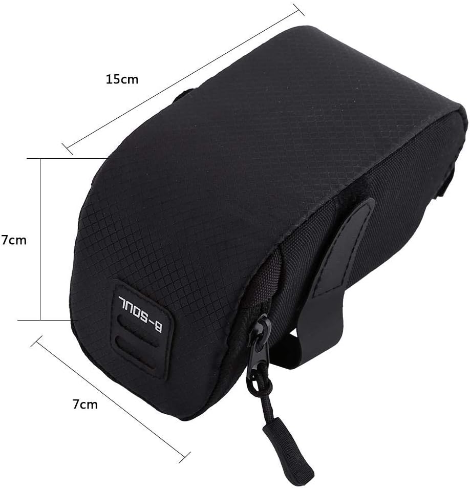 Fahrrad Satteltasche, Fahrrad unter Sitztasche Hecktragebeutel Fahrradzubehör(Schwarz)