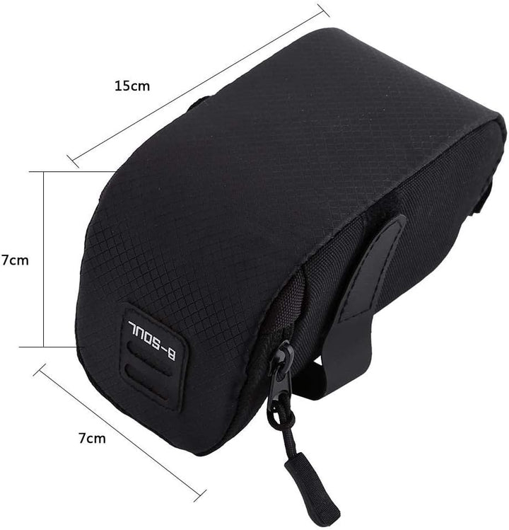 Fahrrad Satteltasche, Fahrrad unter Sitztasche Hecktragebeutel Fahrradzubehör(Schwarz)