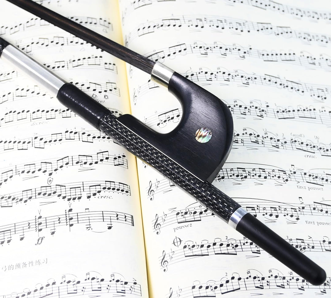 VINGOBOW 200BGB Bassbogen aus geflochtener Karbonfaser in 4/4-Grösse, 76 cm, für professionelle Spie