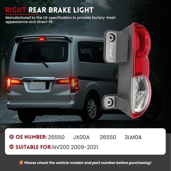 Bremsleuchte Rücklicht Rechts für NV200 2009-2021 26550-JX00A 26550-3LM0A Bremslicht Hinten Beifahre