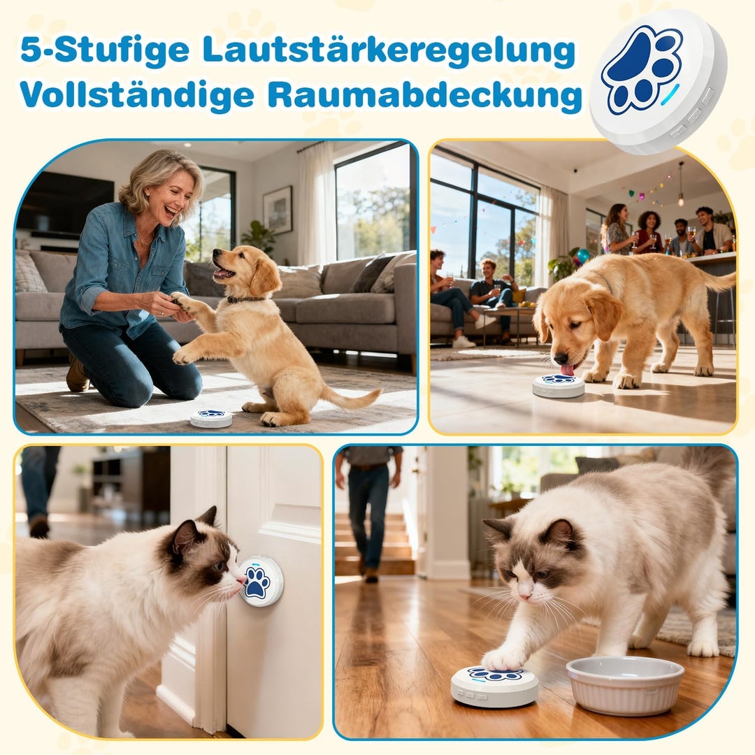 ChunHee Katzenklingel/Hundeklingel Buzzer Hund Haustier Türglocken Sensor Berührt Wasserdicht Türkli
