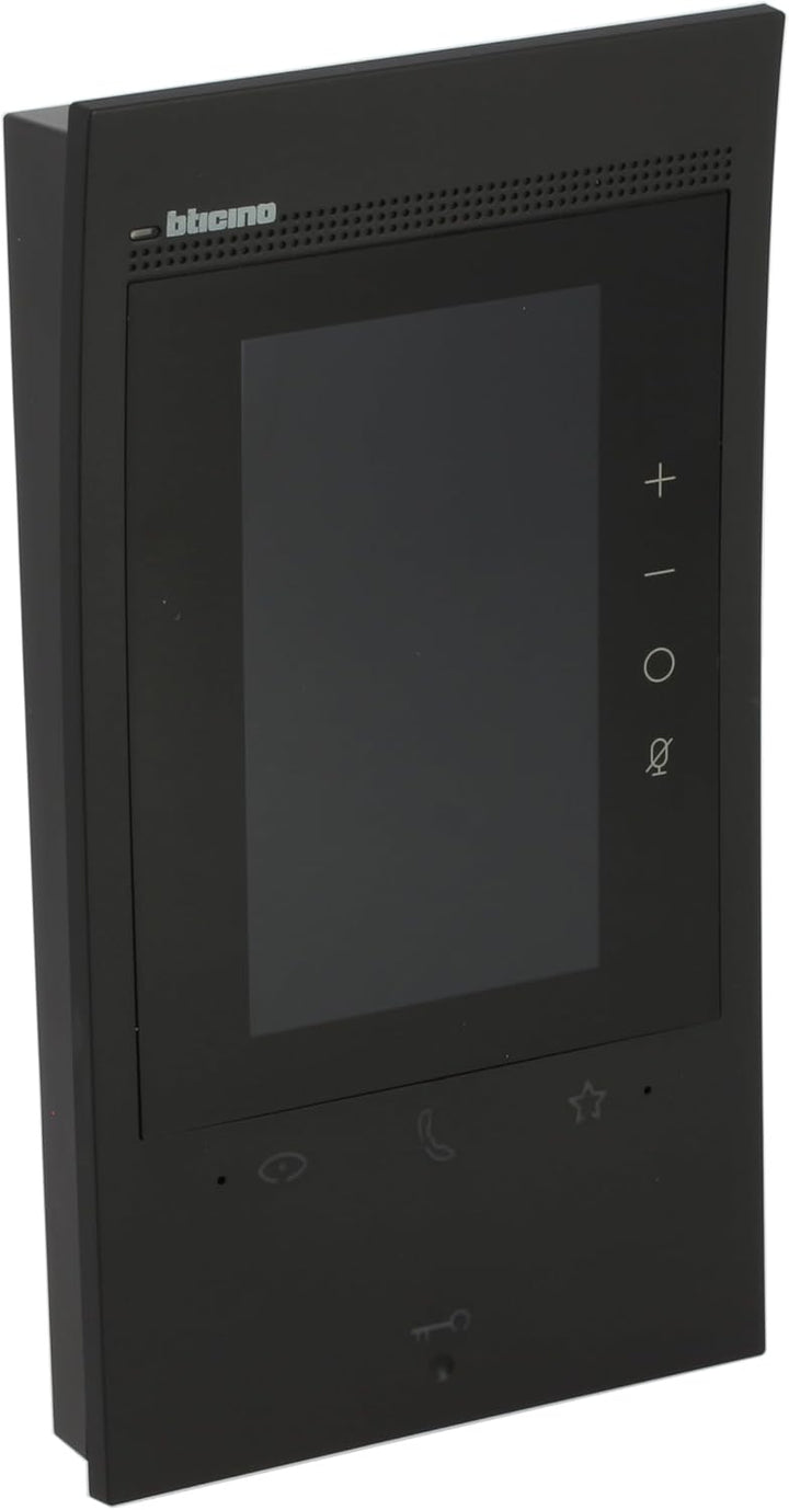 BTICINO, Classe 300EOS with Netatmo in Schwarz, erste smarte Wi-Fi-Video-Innenstelle mit integr. Ale