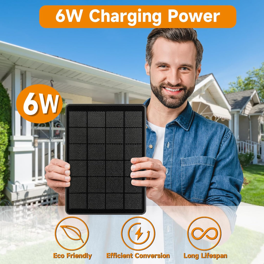 Solarpanel für Blink Kamera Outdoor 4, 6W Blink Kamera Solarmodul Kompatibel mit Blink Outdoor(3rd G