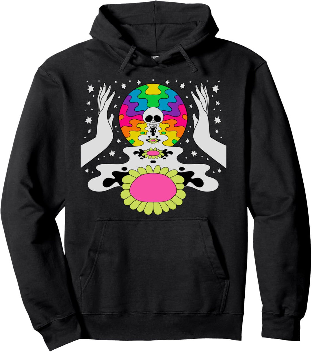 Psychedelic Abstract Art Hippie Trippy Lsd Nackt Geschenk Pullover Hoodie