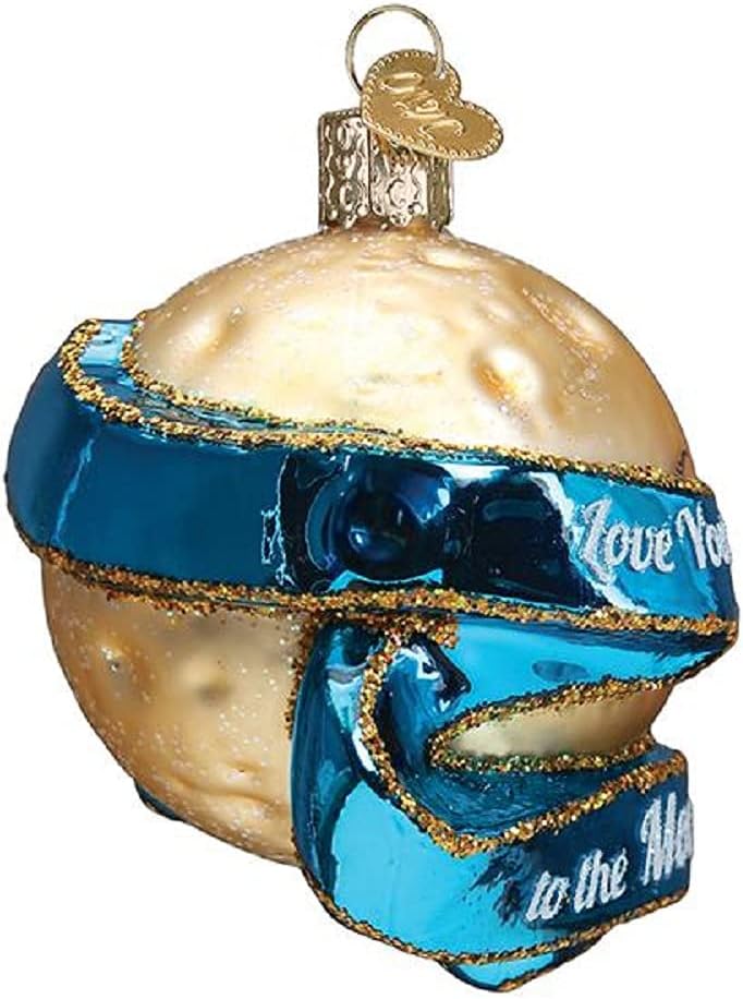 Old World Christmas Ornaments Love You to The Moon &amp; Back Glasornamente für Weihnachtsbaum
