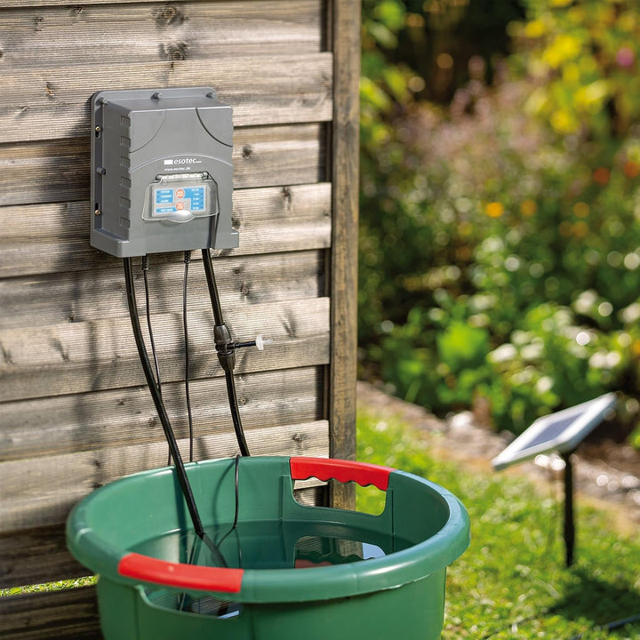 Esotec Solar Bewässerungscomputer Waterdrops Professional, Bewässerungssystem, Tröpfchenbewässerung,