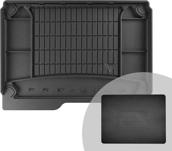 FROGUM ProLine 3D Gummimatte Exklusive Auto Kofferraummatte Kofferraumwanne für Citroën Berlingo II