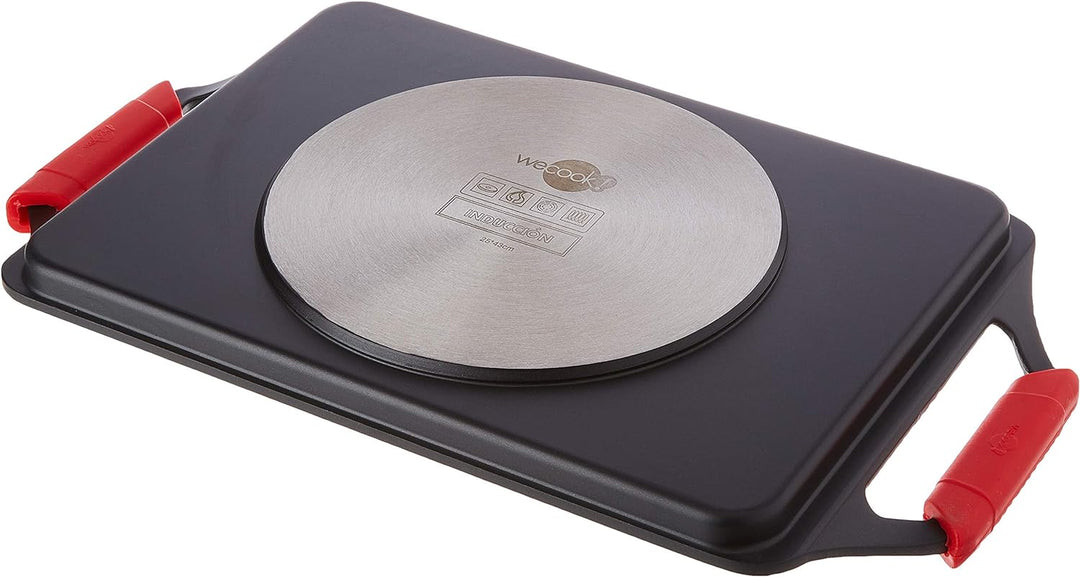 WECOOK! Ecochef Titan Grillplatte, Induktion Griddle-Pfanne 43 X 25 cm, Aluminiumguss, Antihaftbesch