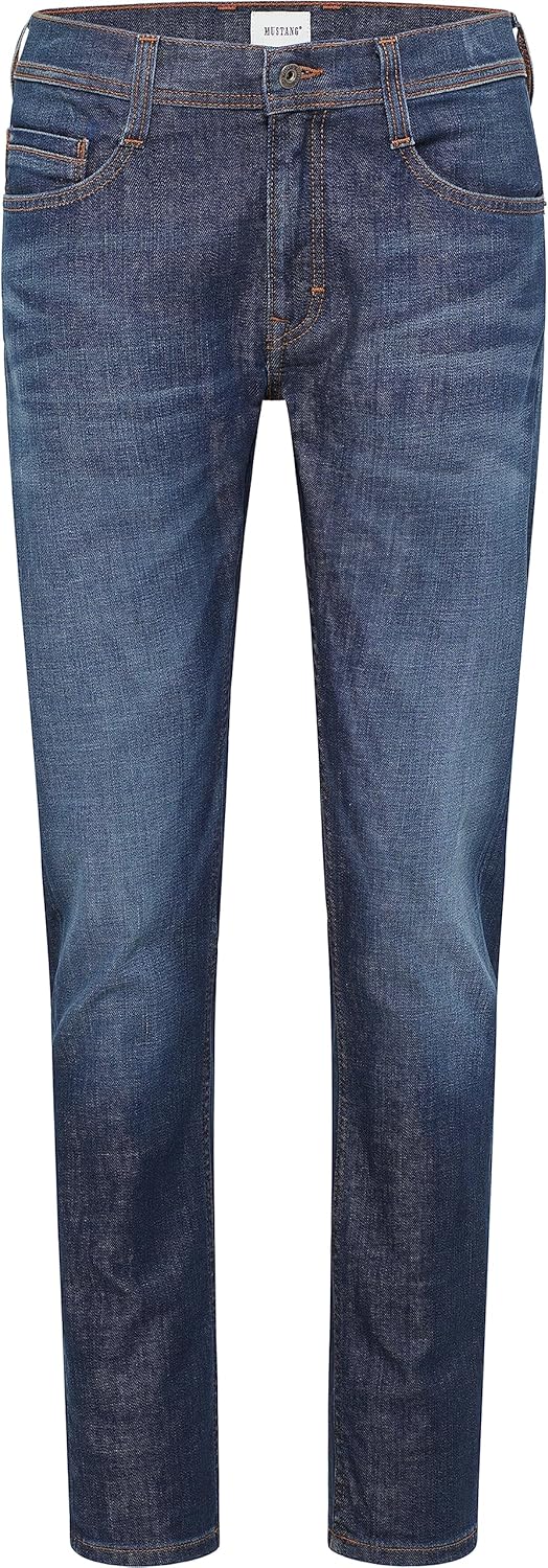 MUSTANG Herren Jeans Hose Oregon Tapered 28W / 32L Dark Rinse Used (593), 28W / 32L Dark Rinse Used