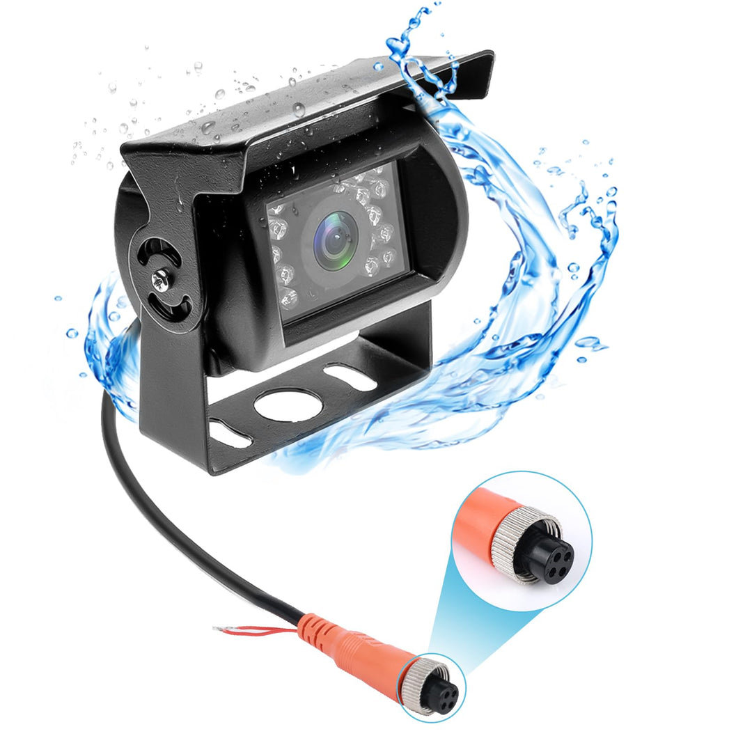 Camecho Rückfahrkamera 4 Pin Aviation Stecker IR Nachtsicht Keine Hilfslinie Ohne Ändern der Farbe w