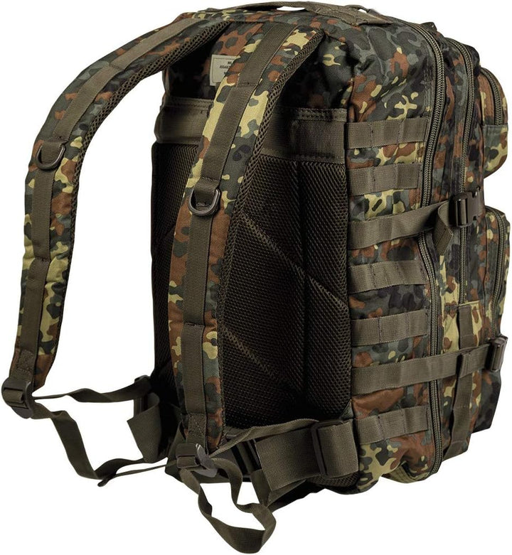 Mil-Tec US Assault Pack Tagesrucksack • Taktischer Militär Rucksack mit MOLLE-System • Kompakter Bun