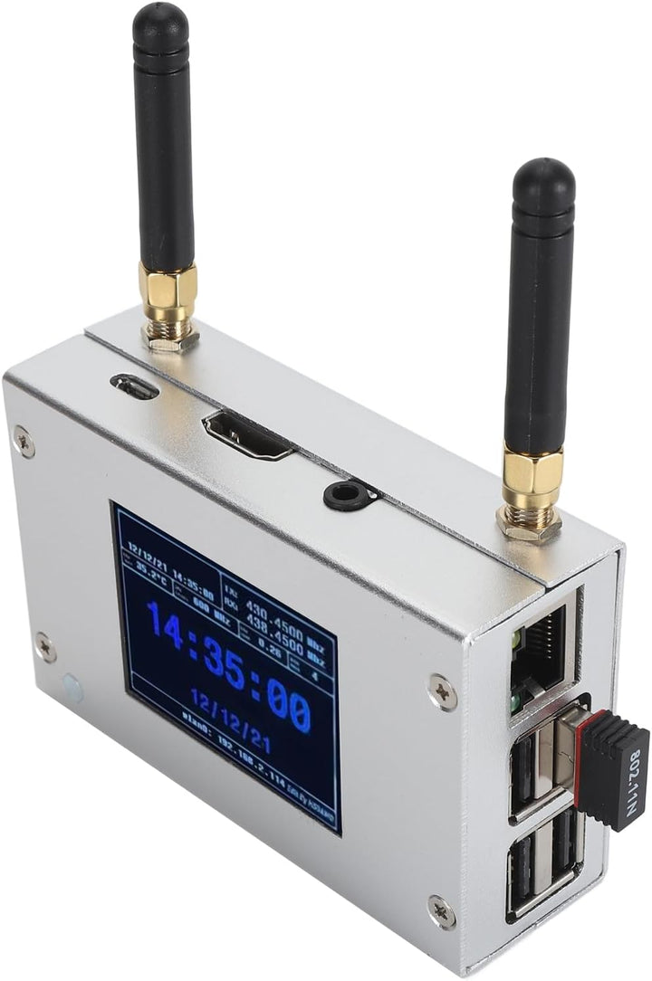 MMDVM Duplex-Hotspot-Board, Digitales Multi-Modem-Sprachmodem, Aluminiumgehäuse, Farbiges OLED-Displ