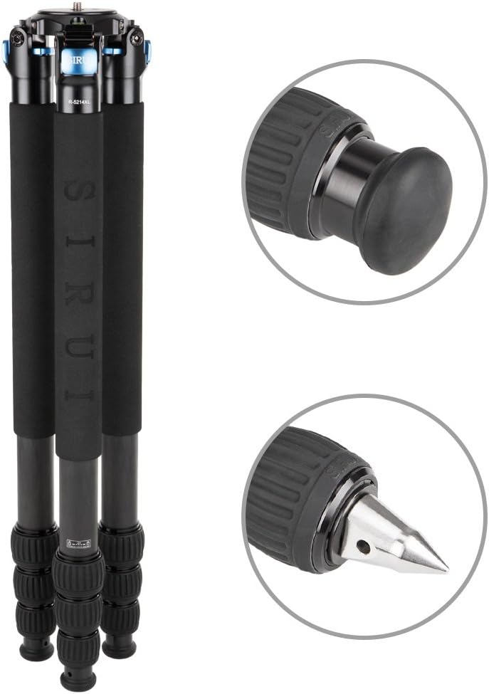 Sirui R-5214XL Studio-Dreibeinstativ mit Adapterhalbschale/Tasche/Gurt, R-5214XL