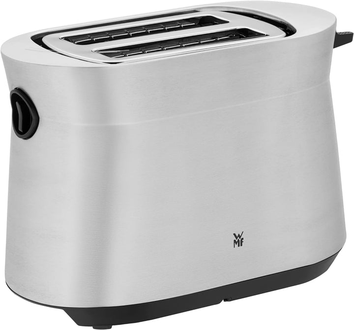 WMF Kineo Toaster Edelstahl, Doppelschlitz Toaster mit Brötchenaufsatz, 2 Scheiben, 10 Bräunungsstuf